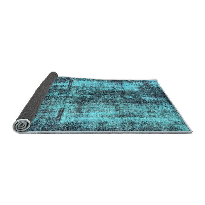 Sideview of Oriental Light Blue Modern Rug, abs2319lblu