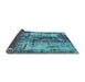 Sideview of Oriental Light Blue Modern Rug, abs2319lblu