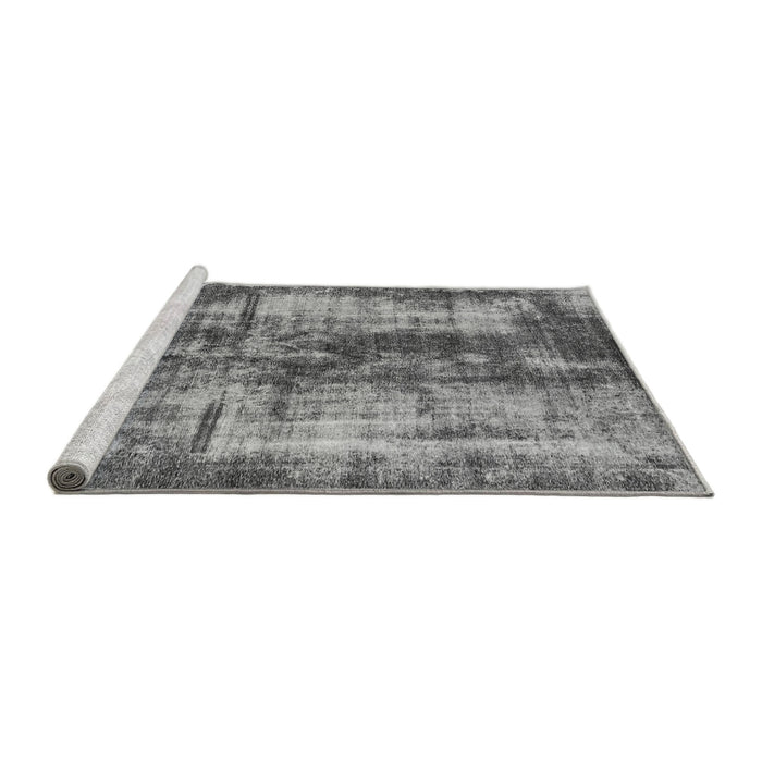 Sideview of Machine Washable Oriental Gray Modern Rug, wshabs2319gry