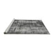 Sideview of Machine Washable Oriental Gray Modern Rug, wshabs2319gry