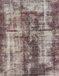 Machine Washable Abstract Rosy-Finch Purple Rug, wshabs2319