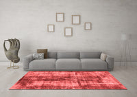 Machine Washable Oriental Red Modern Rug, wshabs2319red