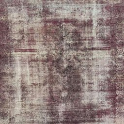 Square Abstract Rosy Purple Oriental Rug, abs2319