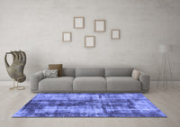 Machine Washable Oriental Blue Modern Rug, wshabs2319blu