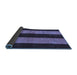 Sideview of Abstract Blue Modern Rug, abs231blu