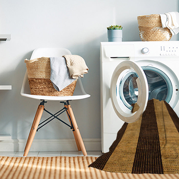 Machine Washable Abstract Night Red Rug in a Washing Machine, wshabs231