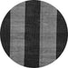 Round Machine Washable Abstract Gray Modern Rug, wshabs231gry