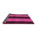 Sideview of Abstract Pink Modern Rug, abs231pnk