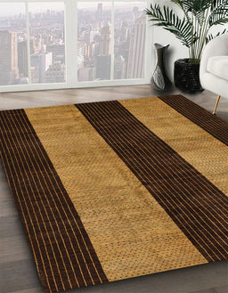 Machine Washable Abstract Night Red Rug in a Family Room, wshabs231