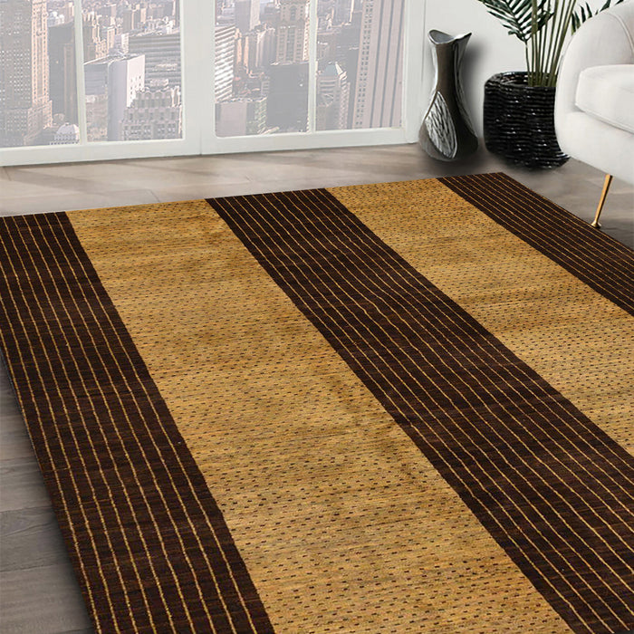 Machine Washable Abstract Night Red Rug in a Family Room, wshabs231