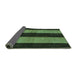 Sideview of Abstract Turquoise Modern Rug, abs231turq