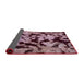 Sideview of Abstract Plum Purple Oriental Rug, abs2320