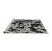 Sideview of Machine Washable Oriental Gray Modern Rug, wshabs2320gry