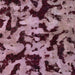 Square Machine Washable Abstract Plum Purple Rug, wshabs2320