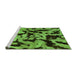 Sideview of Machine Washable Oriental Green Modern Area Rugs, wshabs2320grn