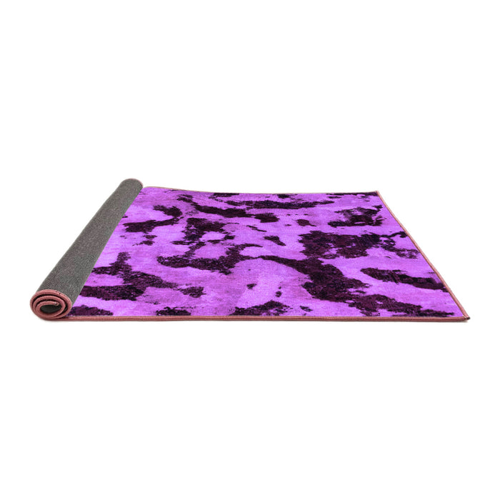Sideview of Oriental Purple Modern Rug, abs2320pur