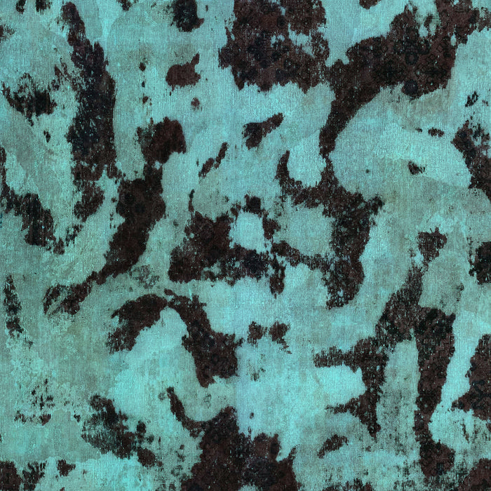 Machine Washable Oriental Turquoise Modern Area Rugs, wshabs2320turq