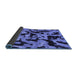 Sideview of Oriental Blue Modern Rug, abs2320blu