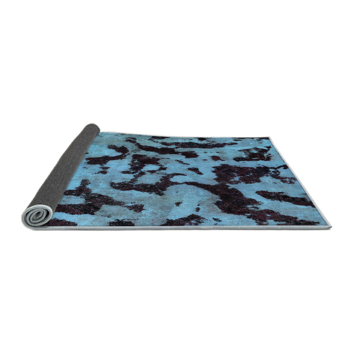 Sideview of Oriental Light Blue Modern Rug, abs2320lblu