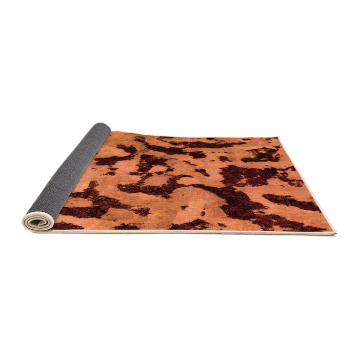 Sideview of Oriental Orange Modern Rug, abs2320org