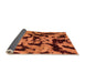 Sideview of Oriental Orange Modern Rug, abs2320org