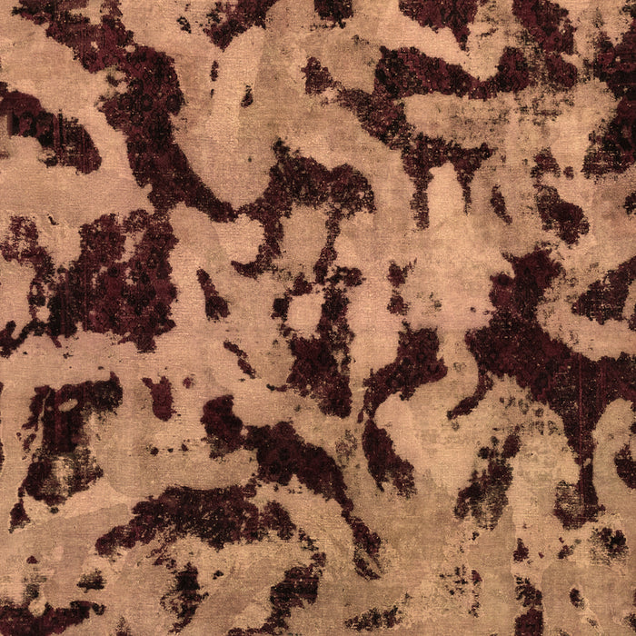 Square Machine Washable Oriental Brown Modern Rug, wshabs2320brn