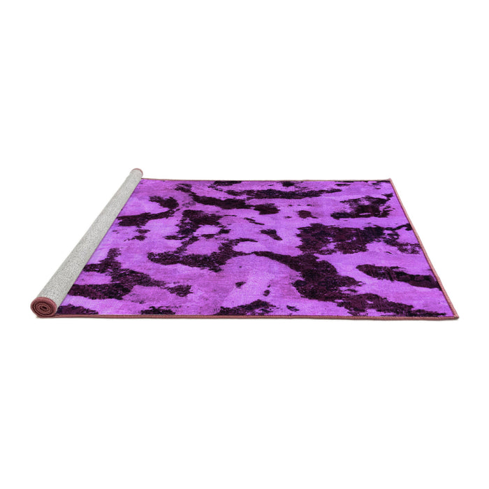 Sideview of Machine Washable Oriental Purple Modern Area Rugs, wshabs2320pur