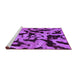 Sideview of Machine Washable Oriental Purple Modern Area Rugs, wshabs2320pur