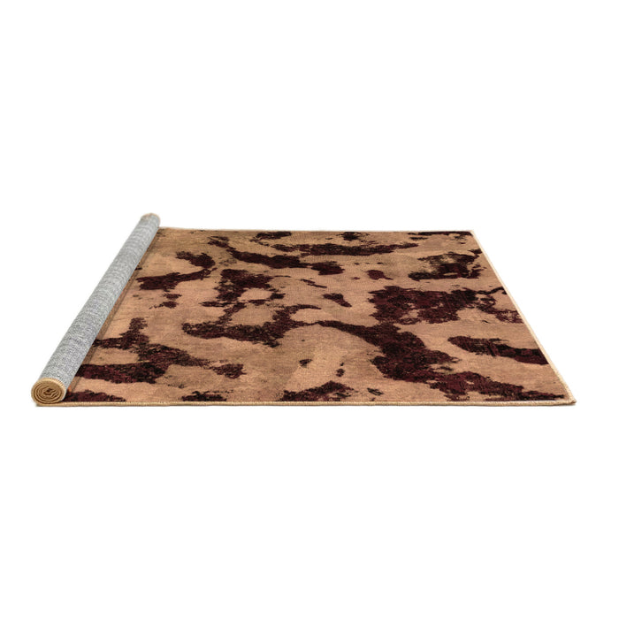 Sideview of Machine Washable Oriental Brown Modern Rug, wshabs2320brn