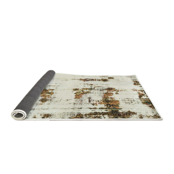 Sideview of Abstract Brown Modern Rug, abs2321