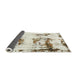 Sideview of Abstract Brown Modern Rug, abs2321