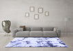 Machine Washable Abstract Blue Modern Rug in a Living Room, wshabs2321blu