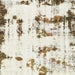 Square Abstract Brown Modern Rug, abs2321