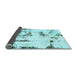 Sideview of Abstract Light Blue Modern Rug, abs2321lblu