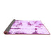 Sideview of Abstract Purple Modern Rug, abs2321pur