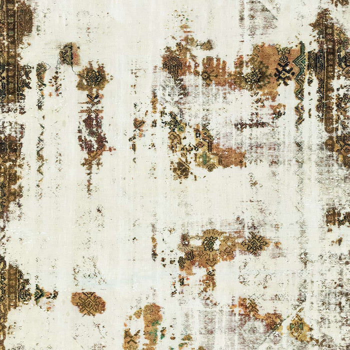 Machine Washable Abstract Brown Rug, wshabs2321