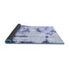 Sideview of Abstract Blue Modern Rug, abs2321blu