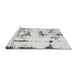 Sideview of Machine Washable Abstract Gray Modern Rug, wshabs2321gry