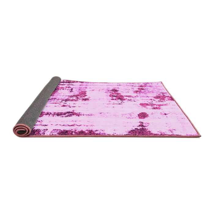 Sideview of Abstract Pink Modern Rug, abs2321pnk