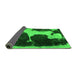 Sideview of Abstract Green Modern Rug, abs2322grn