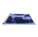 Sideview of Machine Washable Abstract Blue Modern Rug, wshabs2322blu