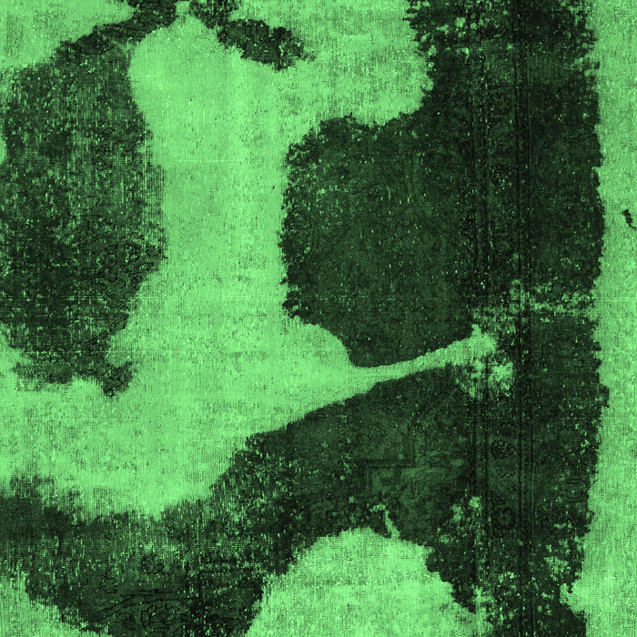 Machine Washable Abstract Emerald Green Modern Area Rugs, wshabs2322emgrn