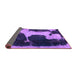 Sideview of Abstract Purple Modern Rug, abs2322pur