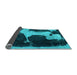 Sideview of Abstract Light Blue Modern Rug, abs2322lblu