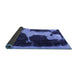 Sideview of Abstract Blue Modern Rug, abs2322blu