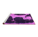 Sideview of Machine Washable Abstract Pink Modern Rug, wshabs2322pnk