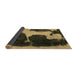 Sideview of Abstract Brown Modern Rug, abs2322brn