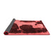 Abstract Red Modern Area Rugs