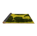 Sideview of Abstract Yellow Modern Rug, abs2322yw