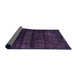 Sideview of Abstract Deep Purple Persian Rug, abs2323